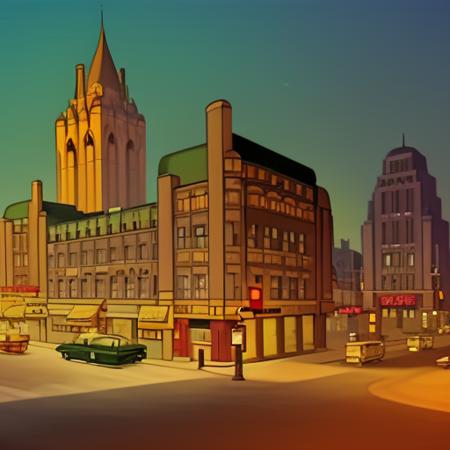 00476-3834146411-Fleischer Style an isometric neo-gothic city street at night, high contrast, 8k, deep shadows, atmospheric, cinematic, moody.png